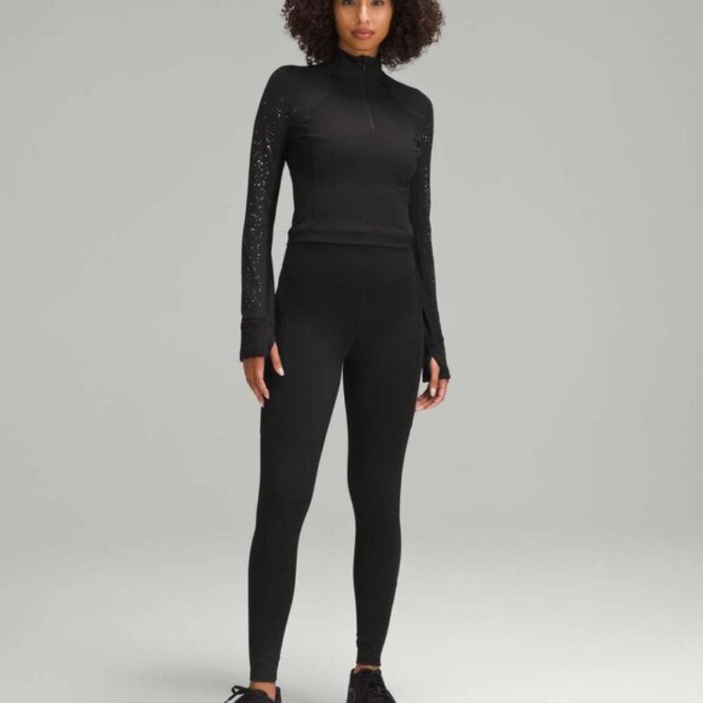 Lululemonn It's Rulu Run Reflective Half Zip Fleece